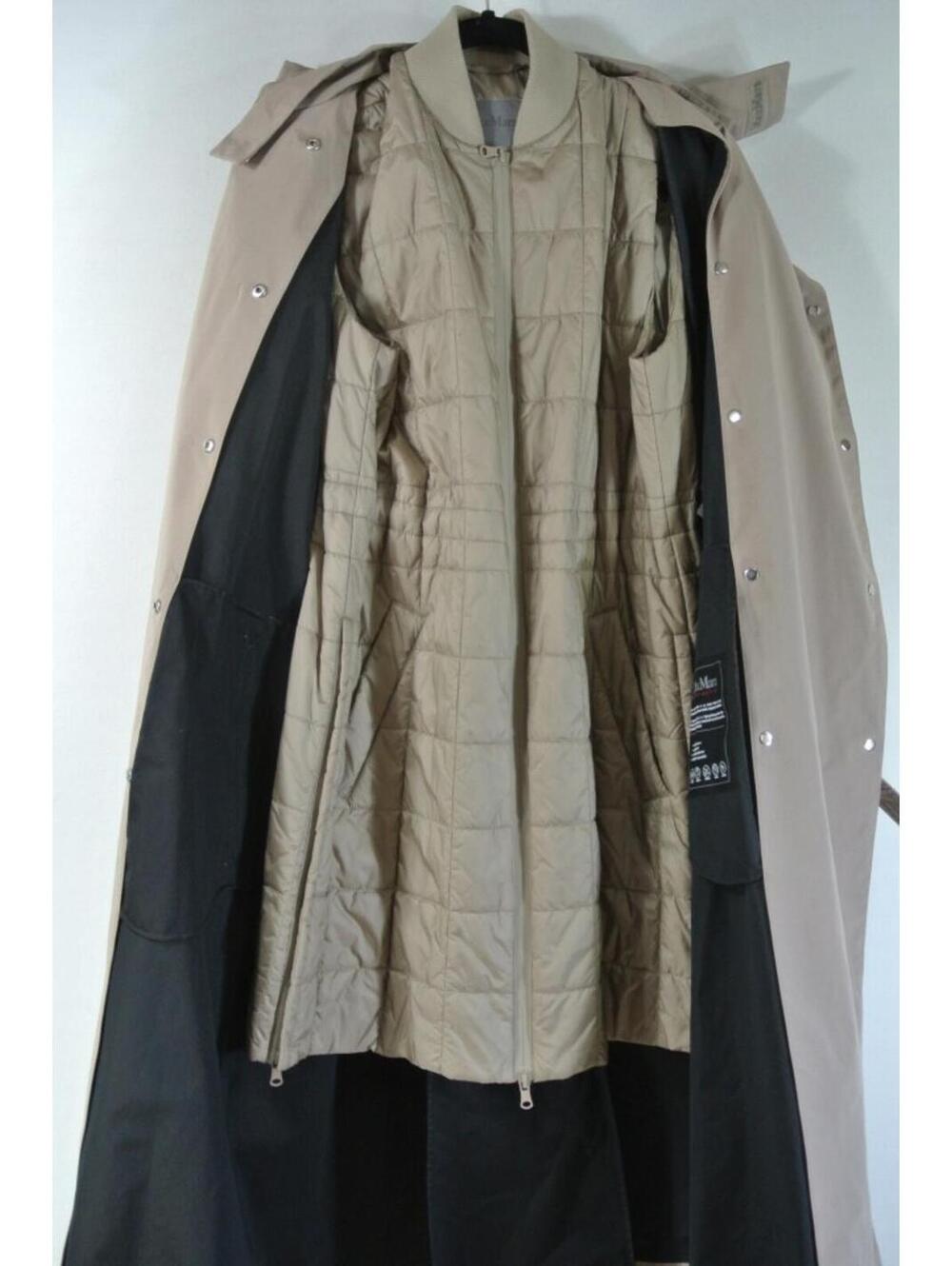 NEW, MaxMara CARTER Technical-fabric trench coat Beige Size 8 #DC613 - Picture 7 of 13